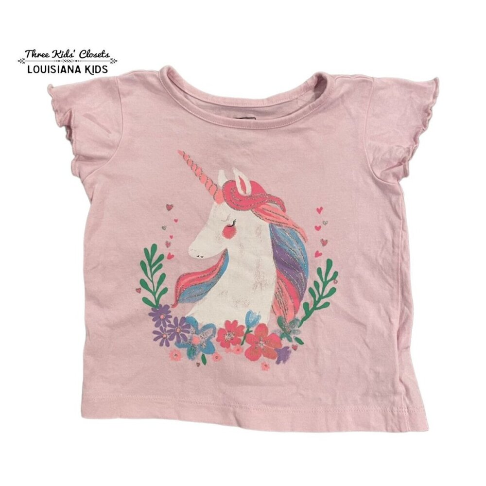 Bailey Lane 3T Pink Sparkly Unicorn Shirt